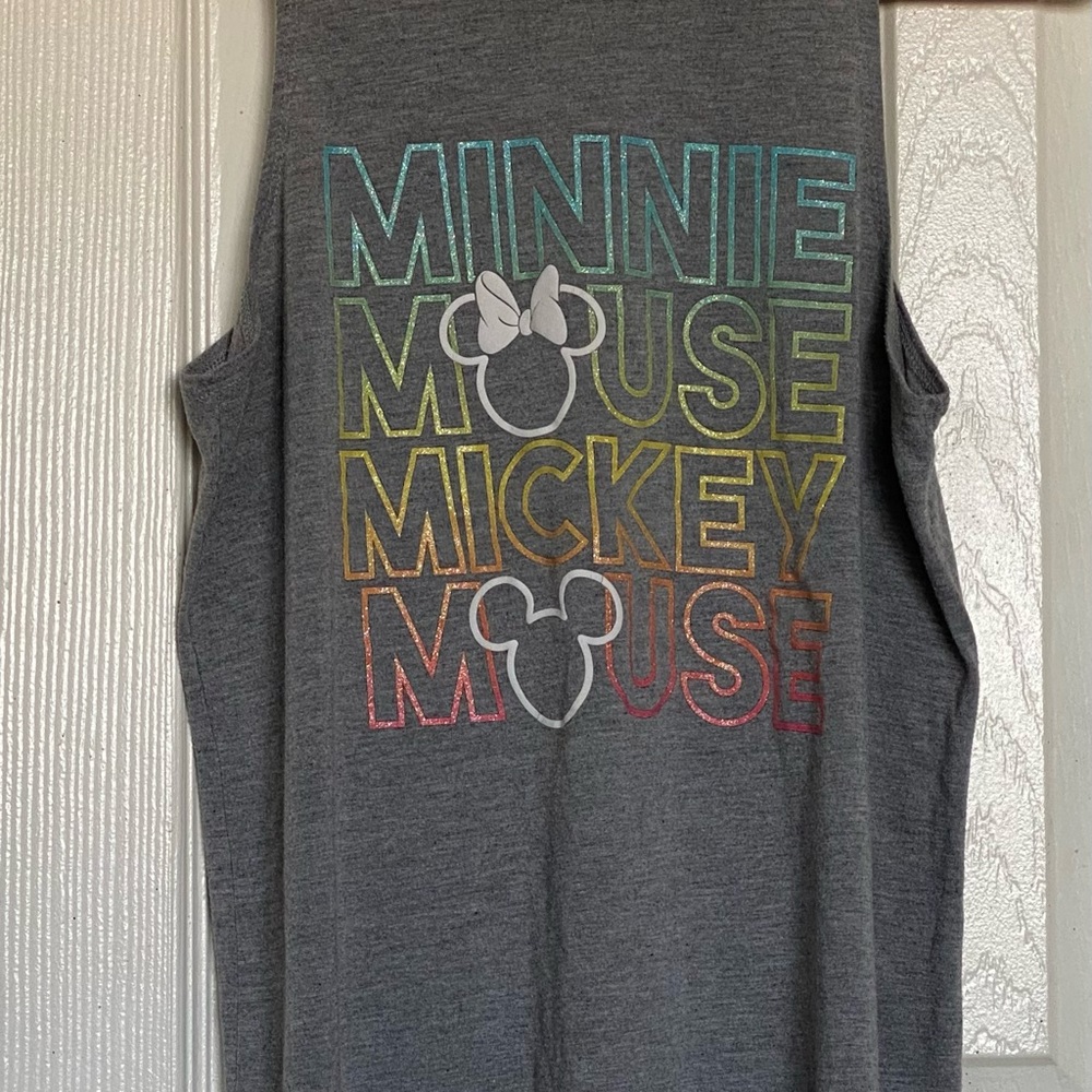 Gray Minnie Mouse Graphic Tank Top Juniors 7/9